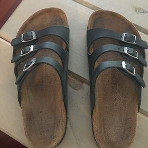 Birkenstock Florida leather regular width- soft footbed 38 Regular